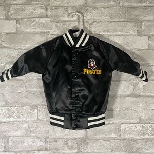 Vintage chalk line Pittsburgh pirates bomber jacket size 12 months made in USA
